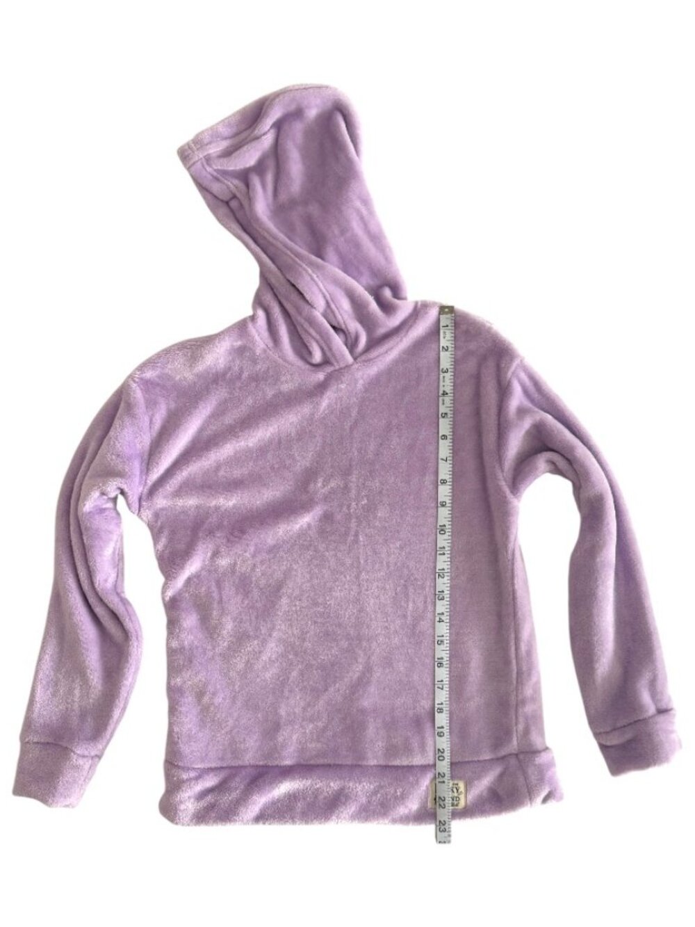 Lucky Brand Plush Hoodie Youth L 14/16 Lilac Soft Fleece - Picture 3 of 4